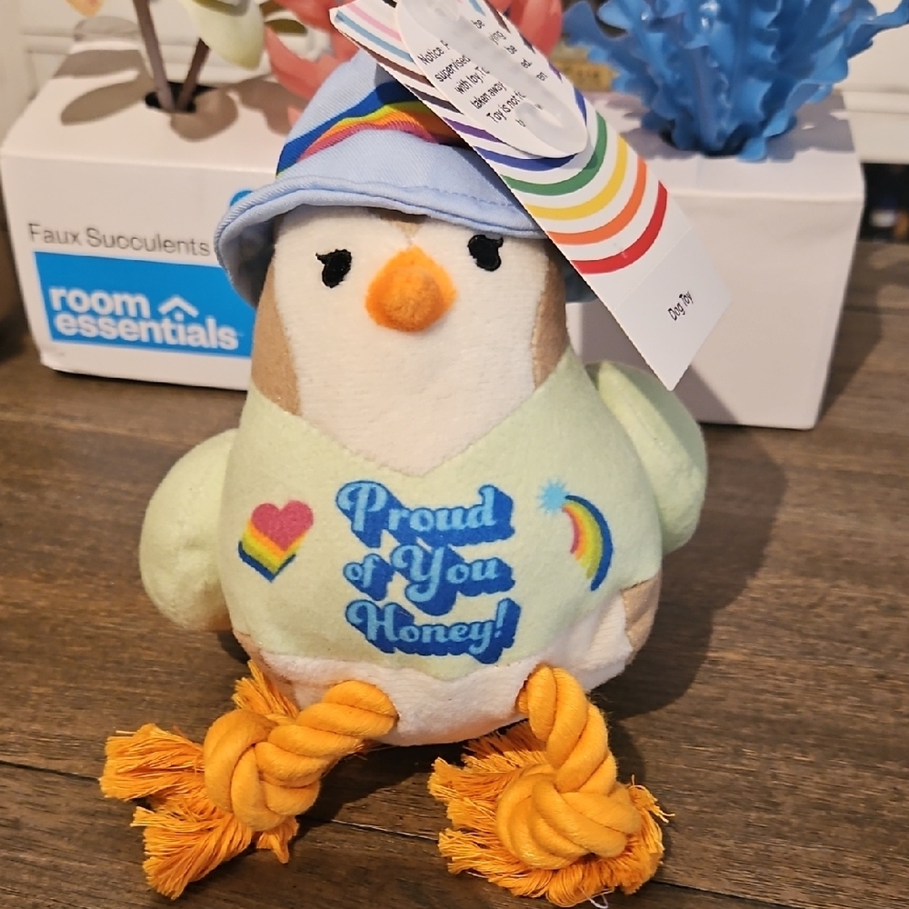 Colorful Plush Bird - Dog Toy
